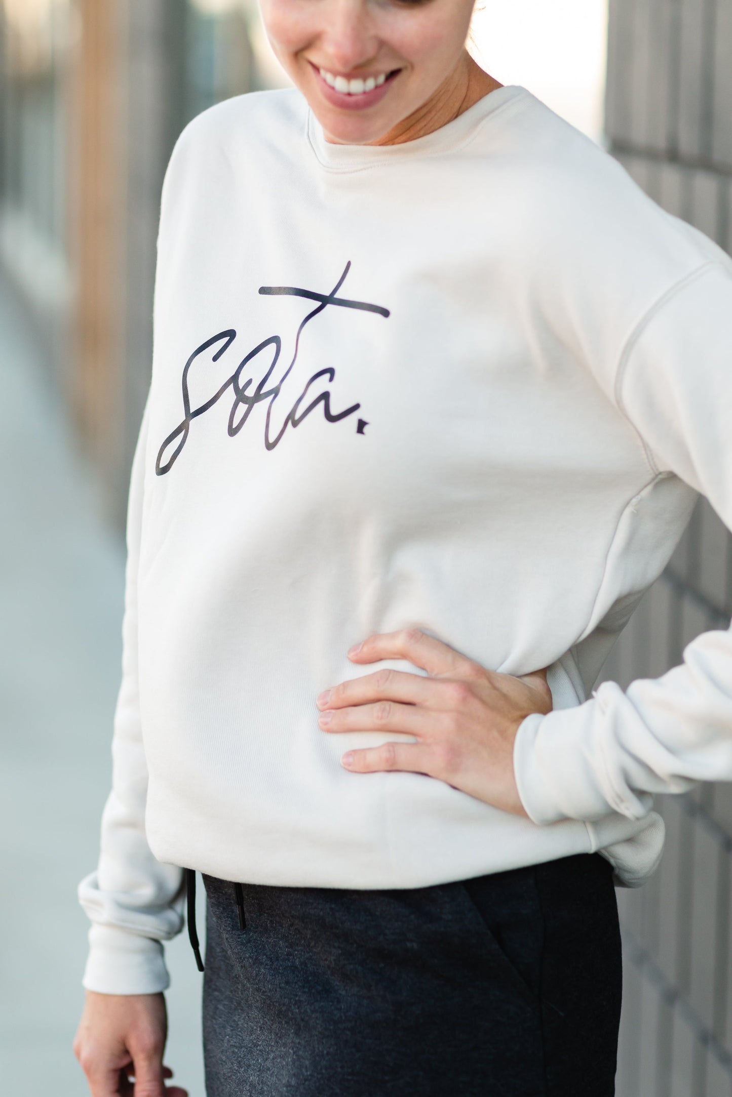 Cream Sota Crewneck Sweatshirt - FINAL SALE