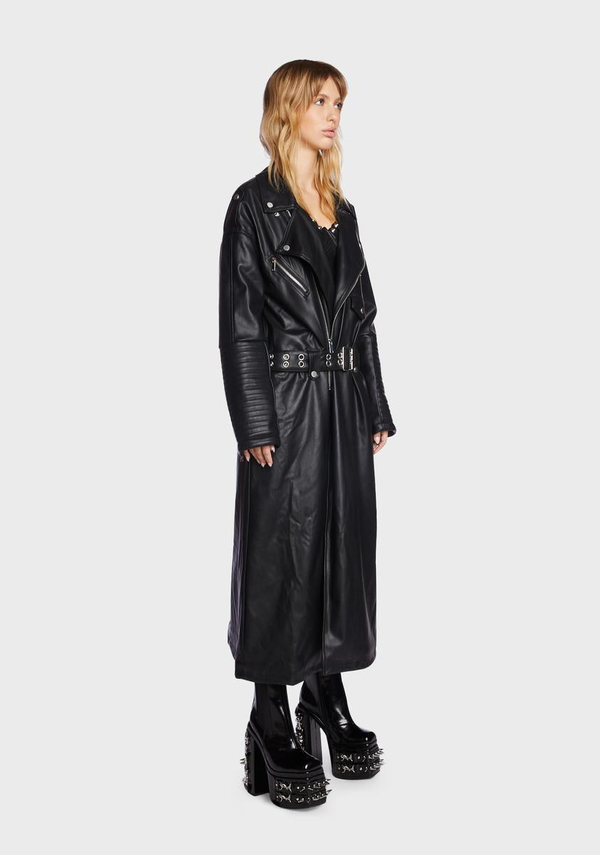 Circuit Breaker Moto Trench Coat