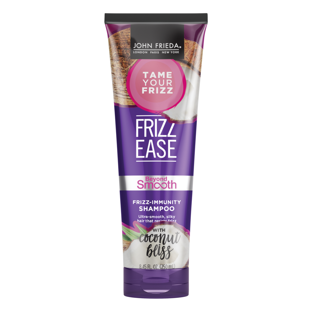 Front of Pack: Frizz Ease Beyond Smooth Frizz-Immunity Shampoo.