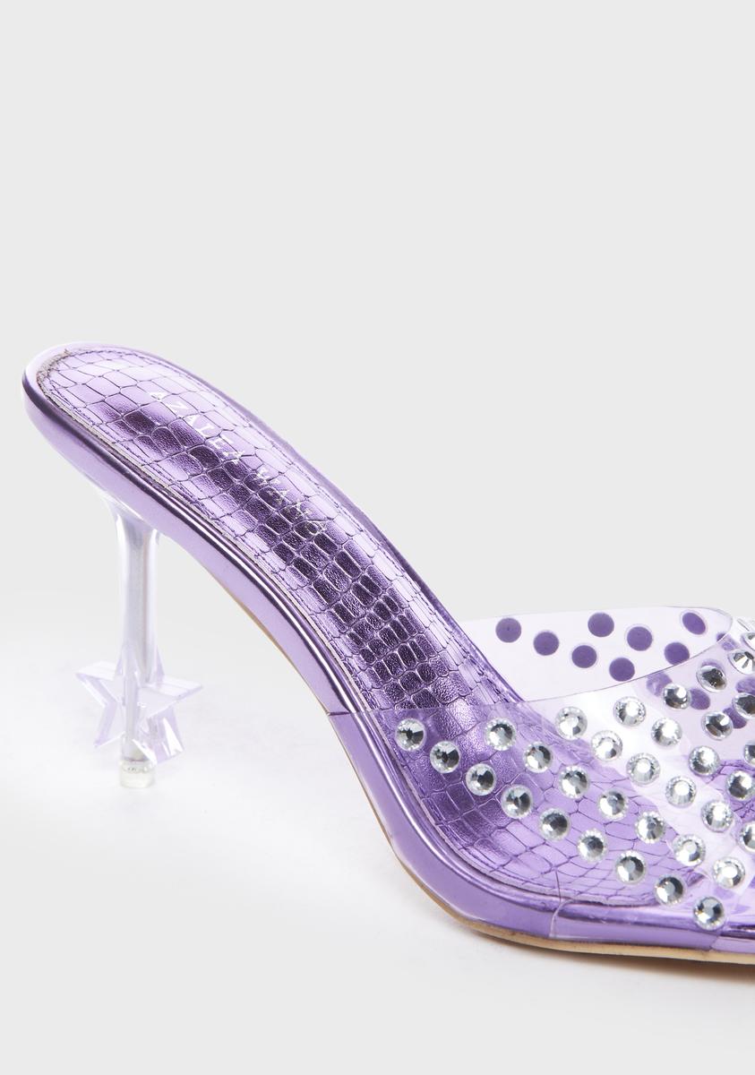 Purple Minnie Star Heels