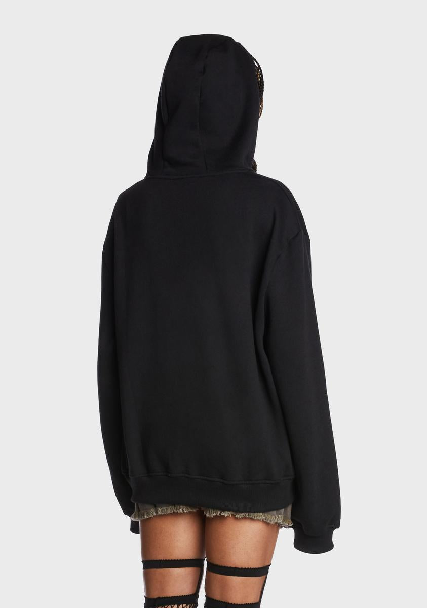 Red Angel Zip Up Hoodie