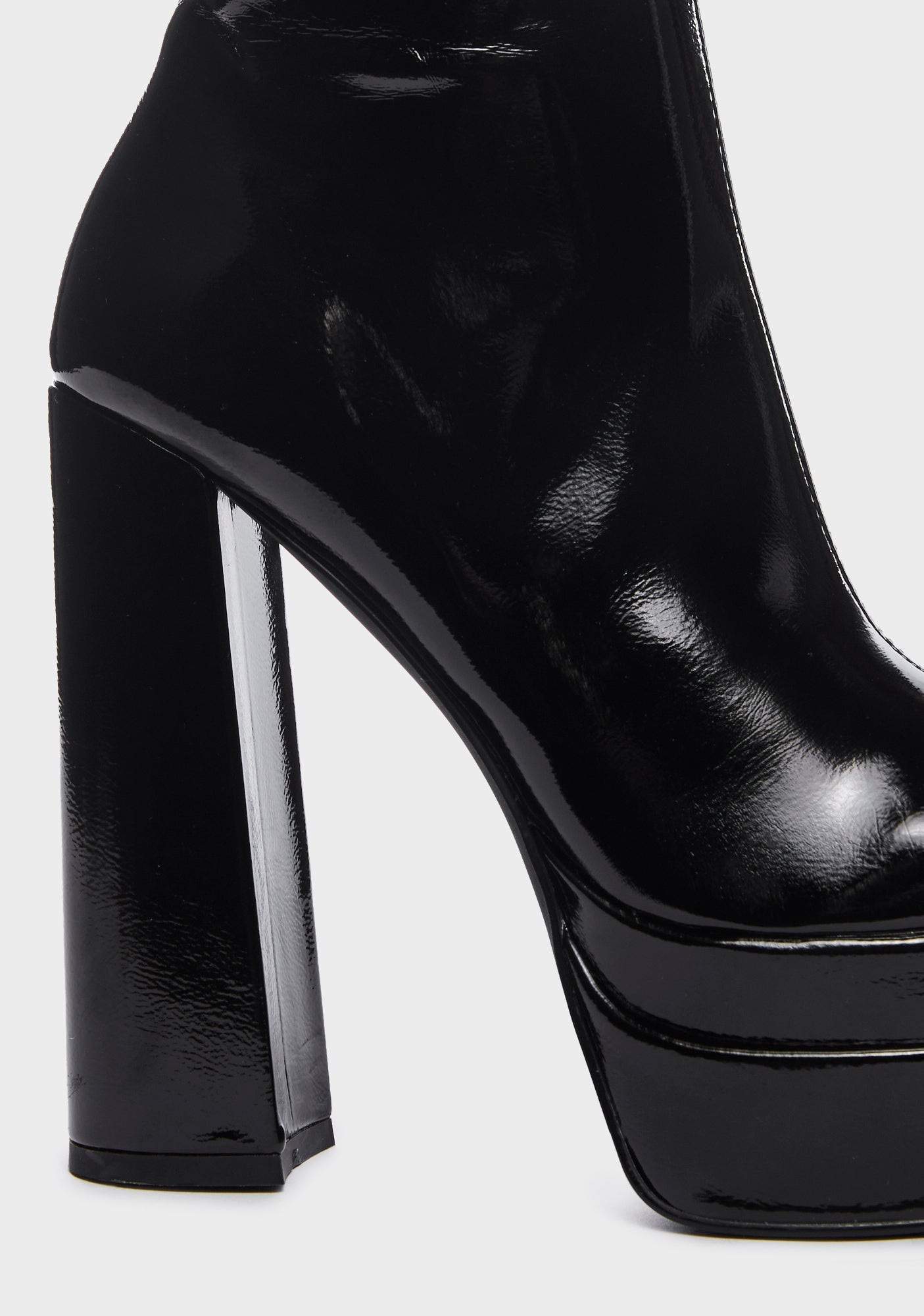 Black Martha Platform Boots
