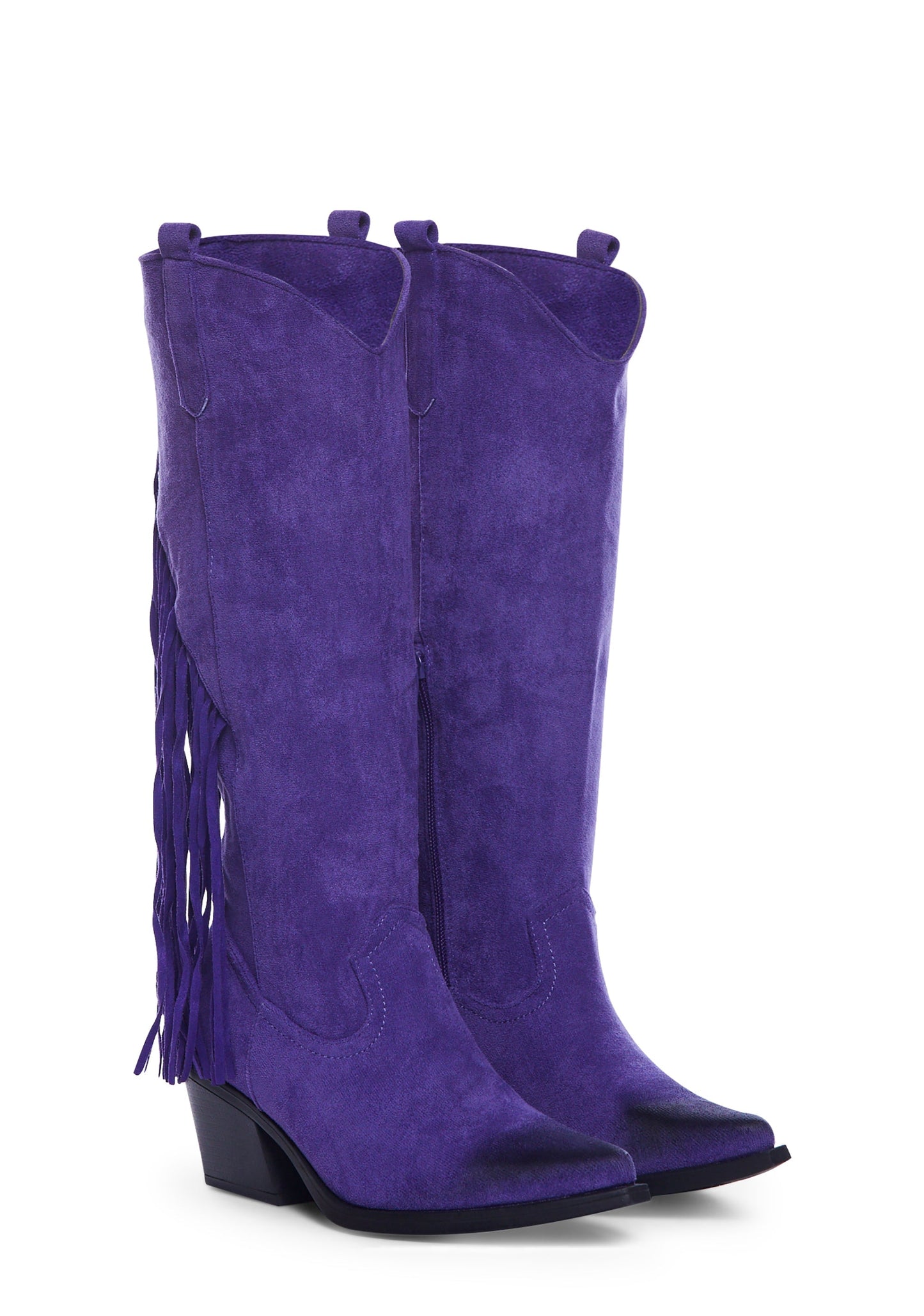 Swept Away Cowboy Boots - Purple
