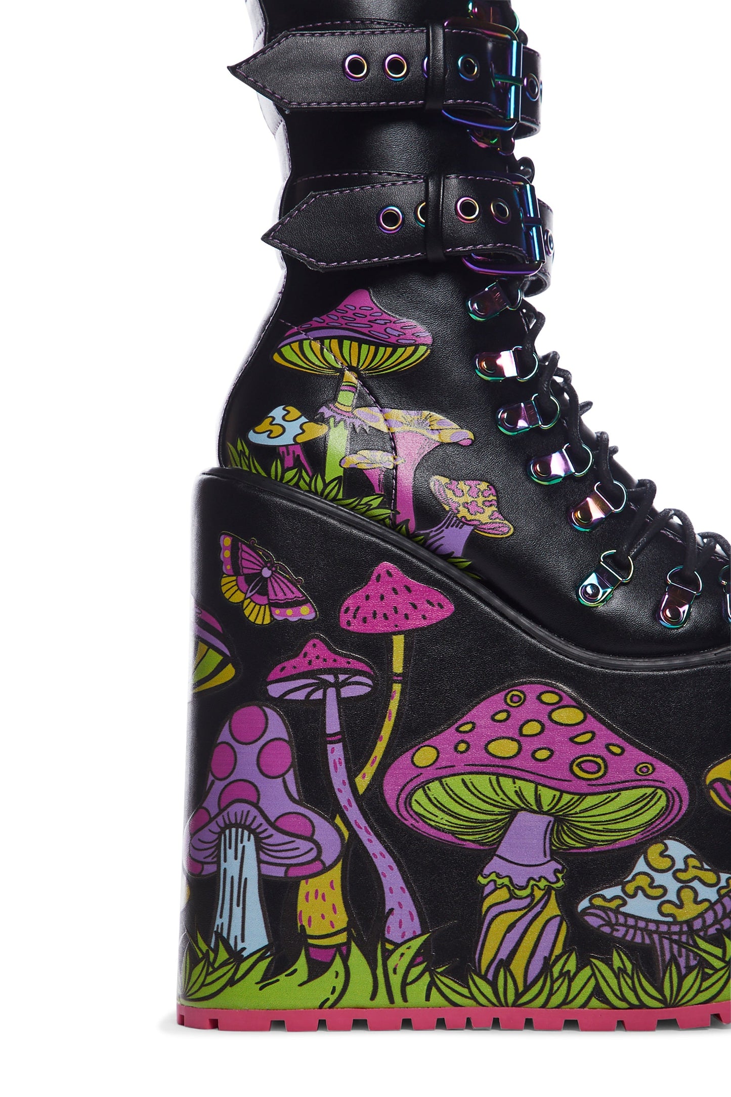 Psychedelic Fairytale Double Stack Traitor Boots