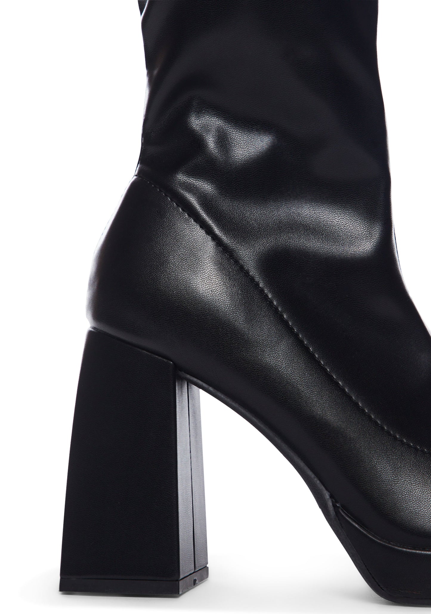 Dark Quiet Approach Heeled Sock Boots