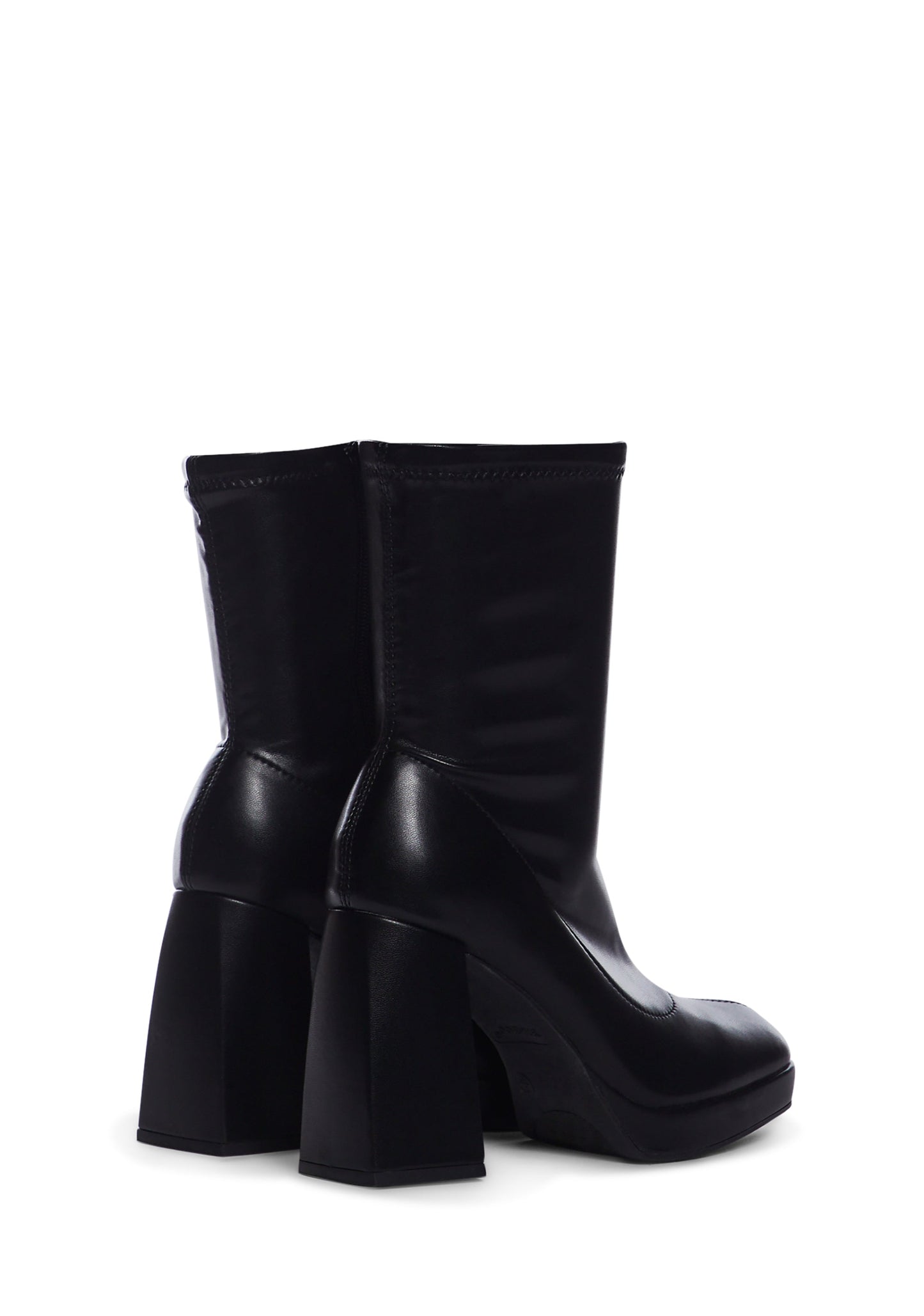 Dark Quiet Approach Heeled Sock Boots
