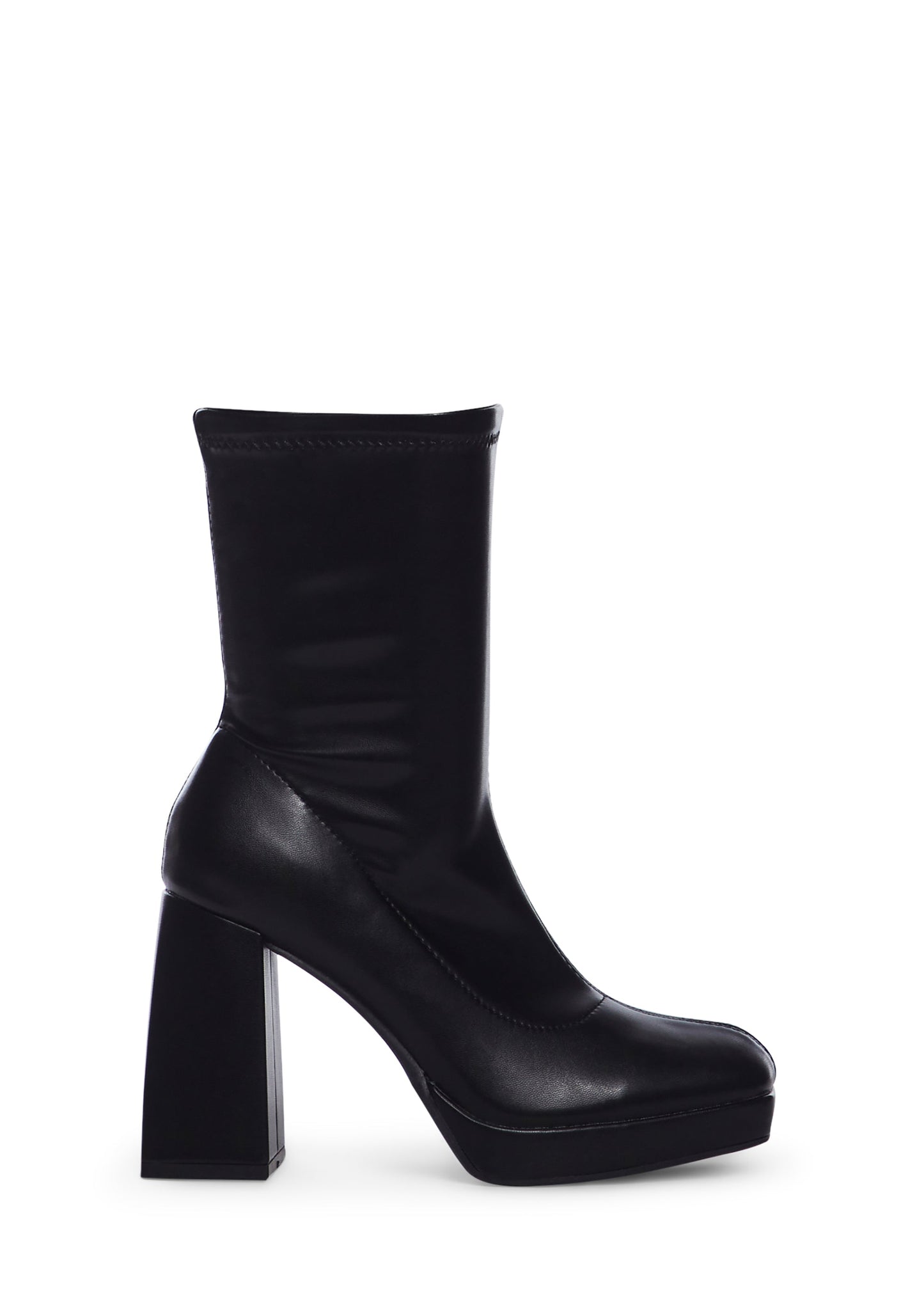 Dark Quiet Approach Heeled Sock Boots