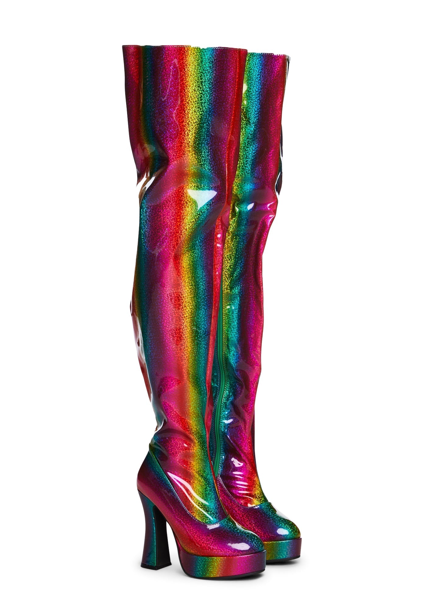 Rainbow 557-Raya Thigh High Boots
