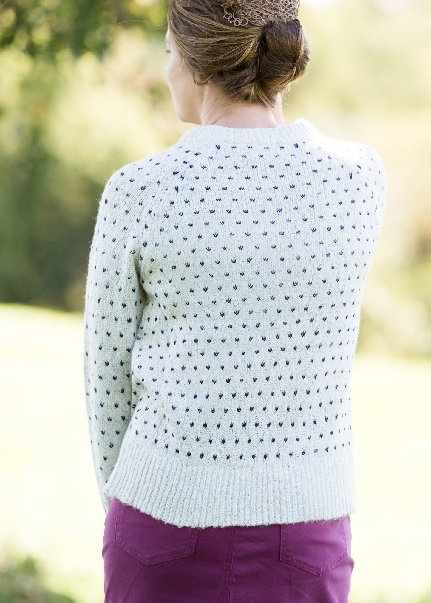 V Stitch Detail Blended Sweater - FINAL SALE