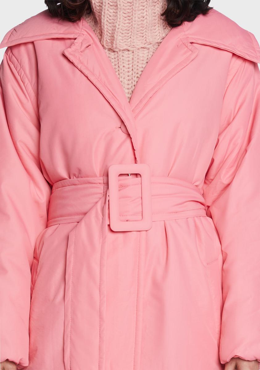 Blushful Mood Trench Coat