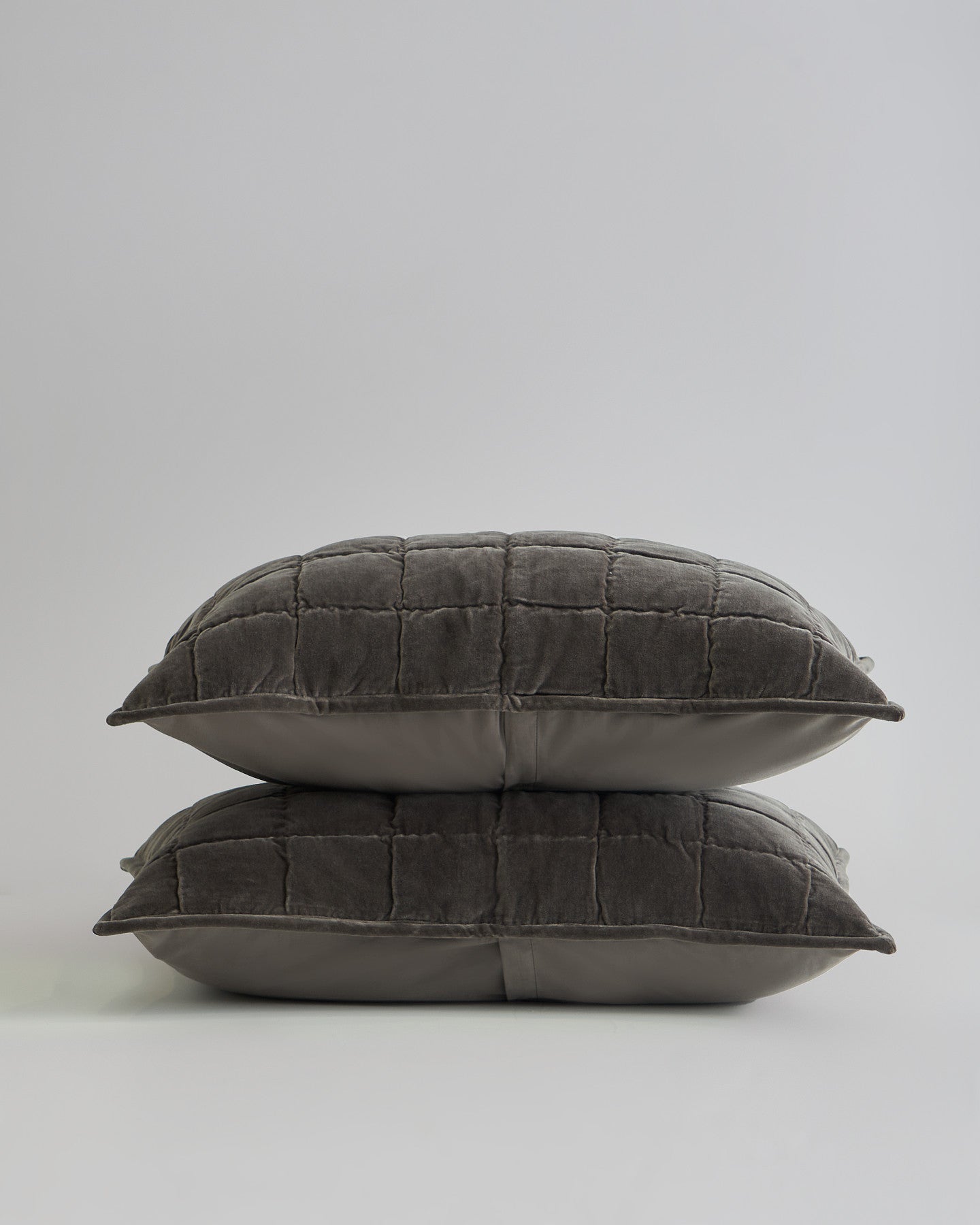 Cotton Velvet Quilted Sham Set