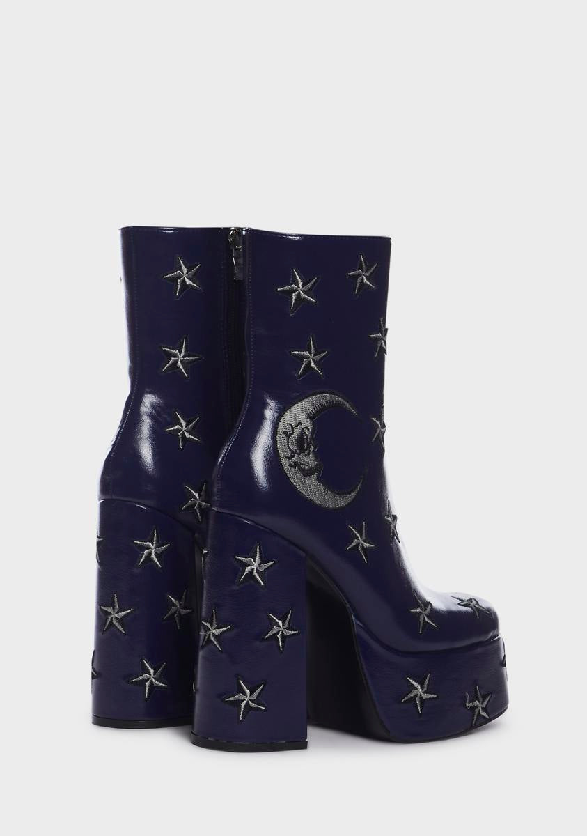 Dreams Of Mooncraft Heeled Boots