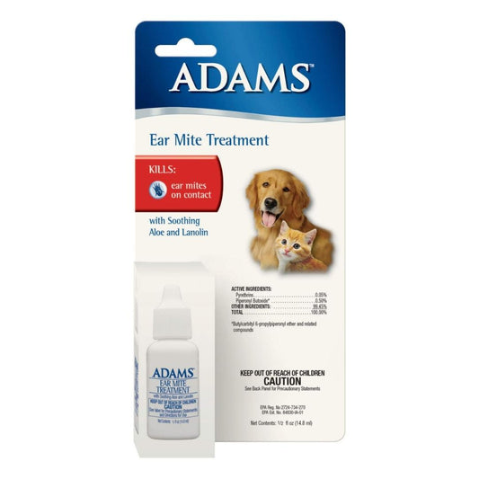 Adams Ear Mite Treatment Clear 1ea/0,5 fl oz