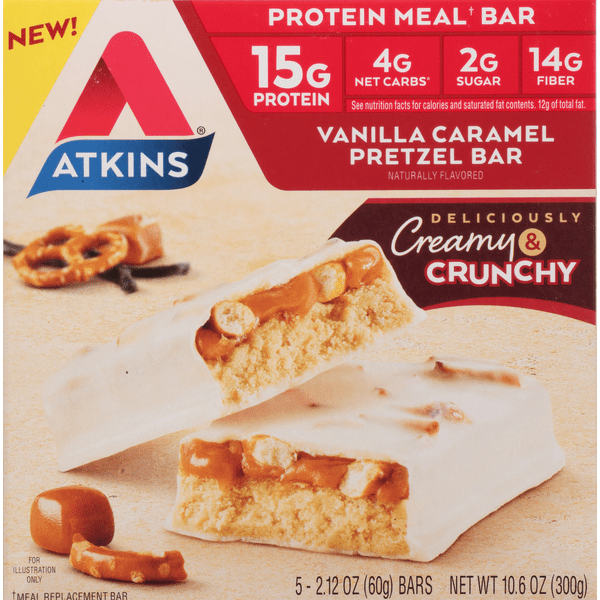 Atkins Pretzel Bar, Vanilla Caramel