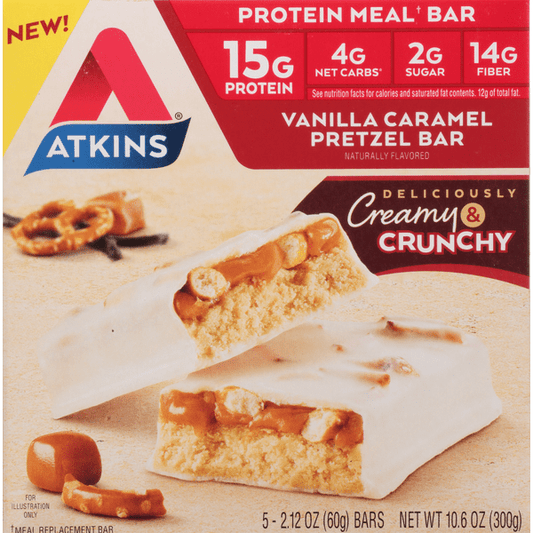 Atkins Pretzel Bar, Vanilla Caramel