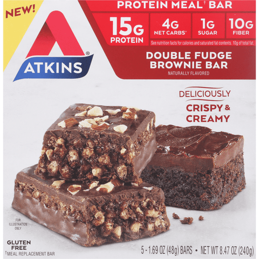 Atkins Protein Meal Bar, Double Fudge Brownie Bar