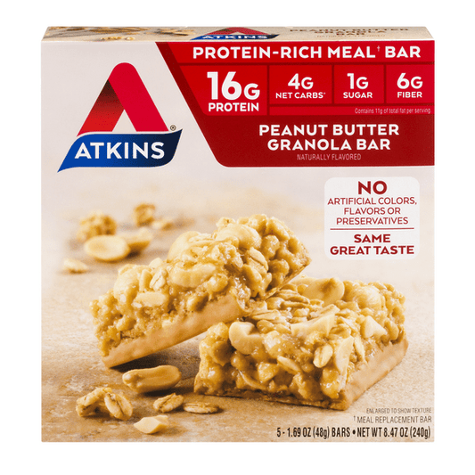 Atkins Peanut Butter Granola Protein-Rich Meal Bars