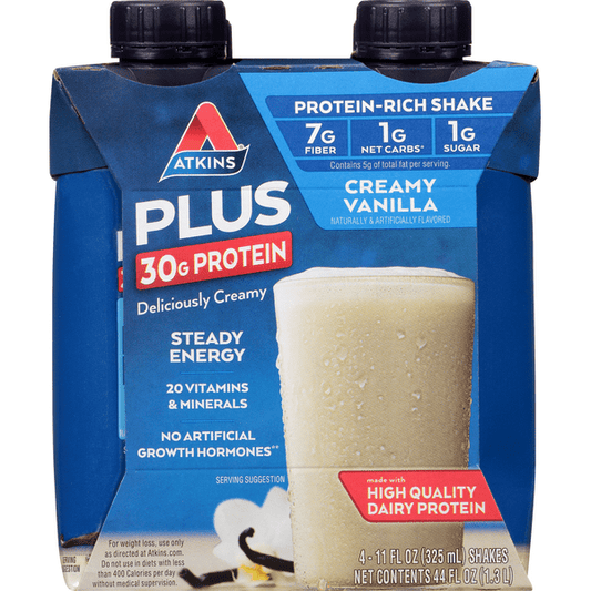 Atkins Plus Protein & Fiber Creamy Vanilla Shake