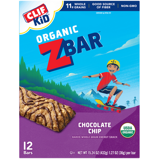 CLIF Kid Organic ZBar Chocolate Chip