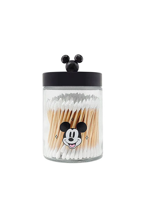 The Creme Shop Mickey Mouse Disney Chic Reusable Jar + Precision Cotton Swabs 180Pcs