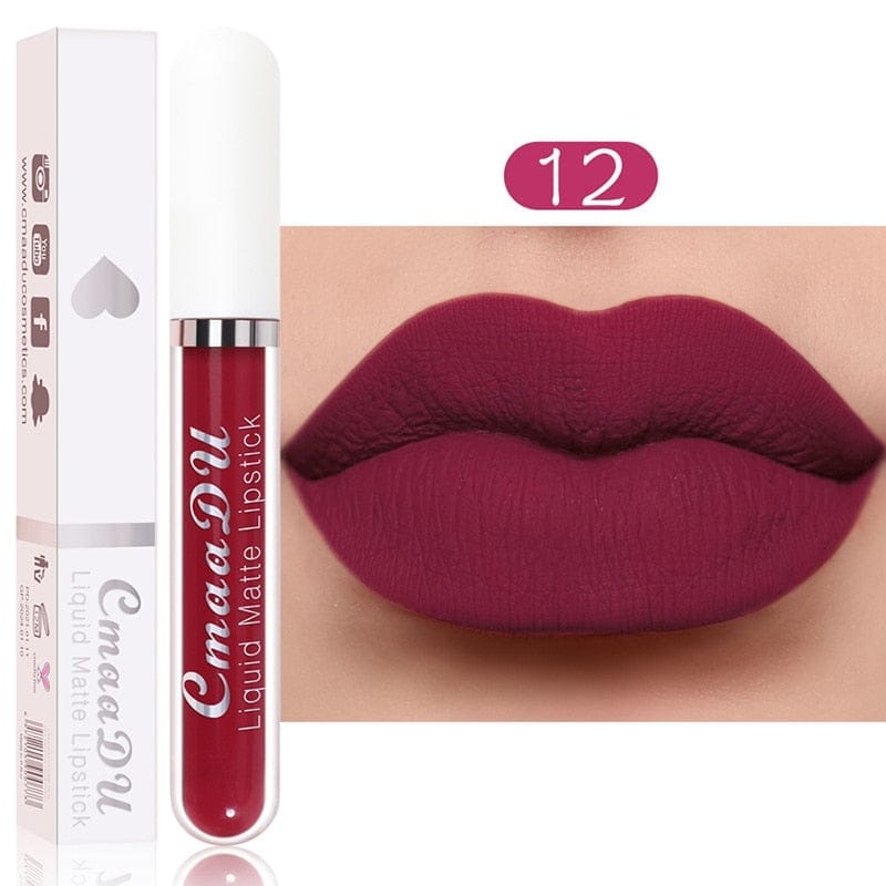 18 Color Matte Velvet Lipstick Vivid Colour Non-Stick Lipstick