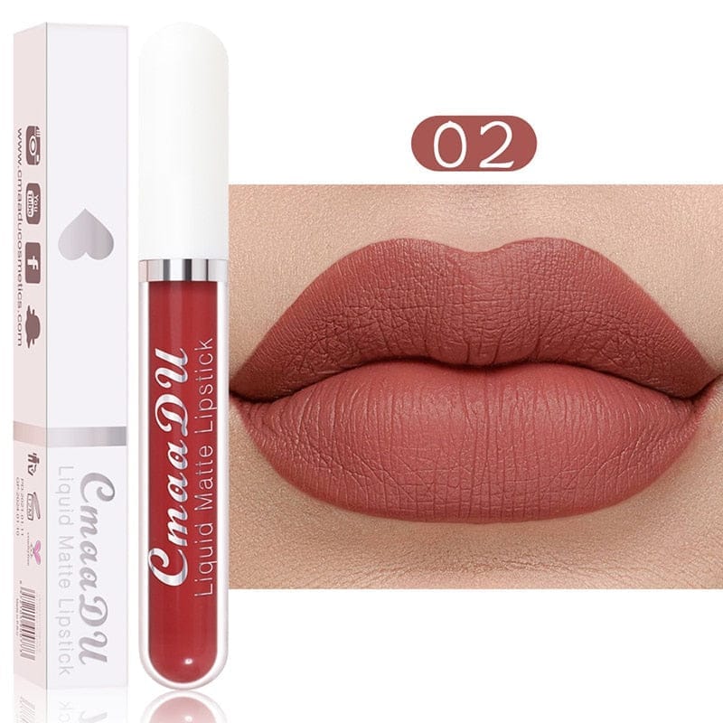 18 Color Matte Velvet Lipstick Vivid Colour Non-Stick Lipstick