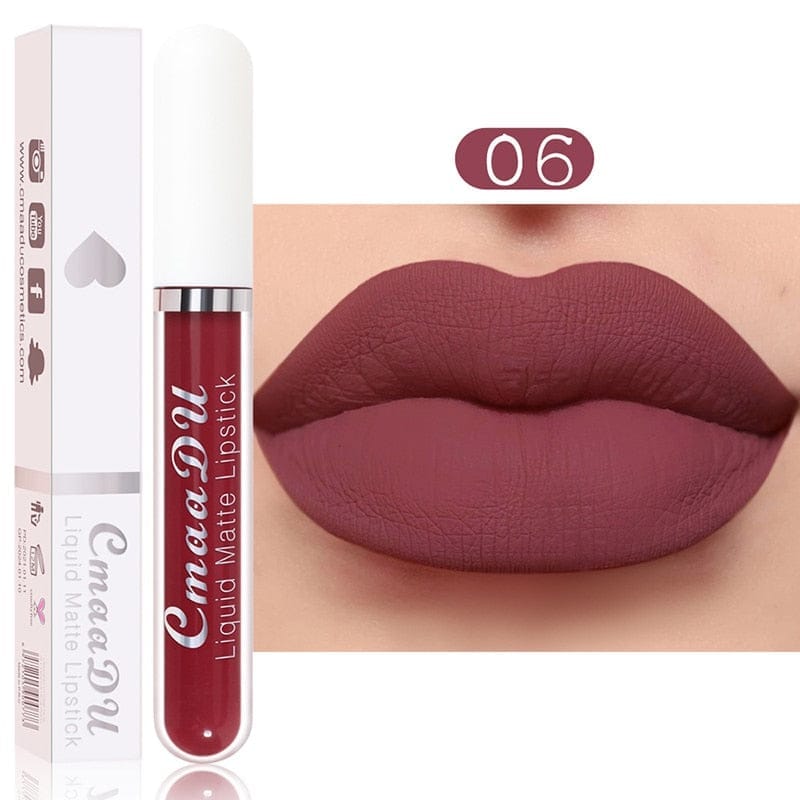 18 Color Matte Velvet Lipstick Vivid Colour Non-Stick Lipstick