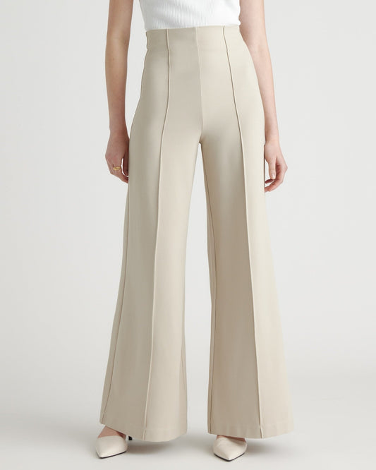 Ultra-Stretch Ponte Super Wide Leg Pant