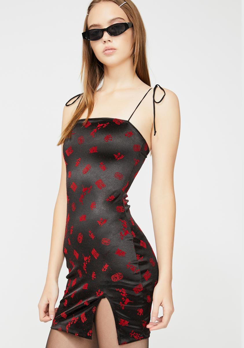 Verso Satin Mini Dress