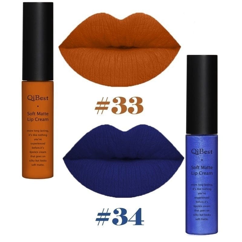 2Pcs/Set 34 Color Matte Long Lasting Lipsticks