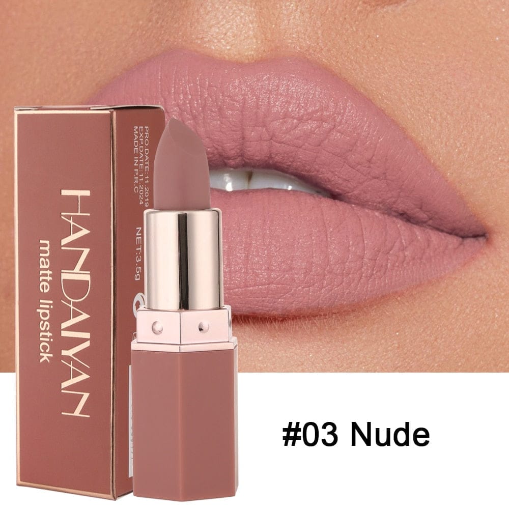 6 Colors Waterproof Nude Matte Long Lasting Lip Stick
