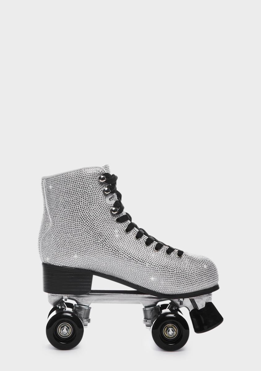 Catching Wind Rhinestone Roller Skates