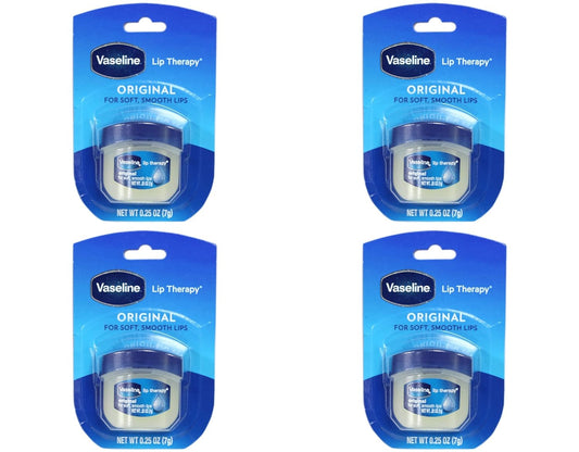 Vaseline Lip Therapy Original .25 Ounce Pack of 4