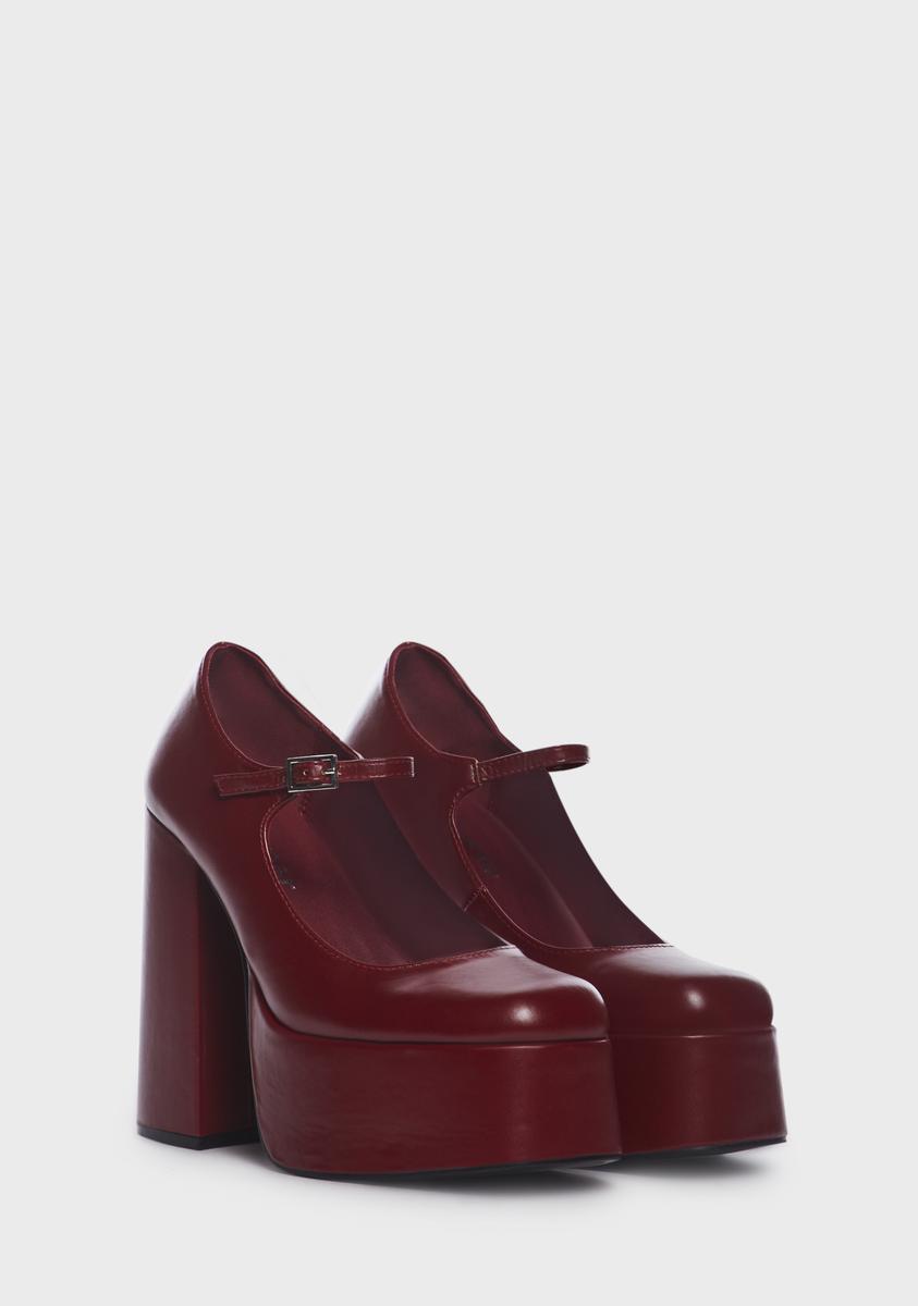 Rust Darkbloom Mary Janes