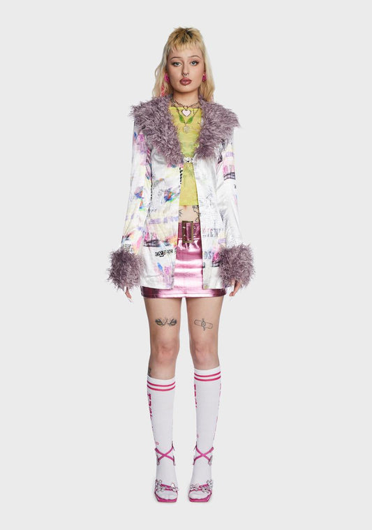 Renaissance Cherub Satin Marla Jacket