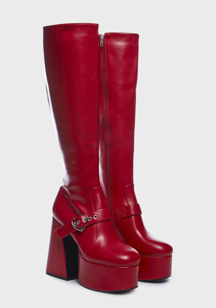 Wide Fit Walk With Love Platform Boots