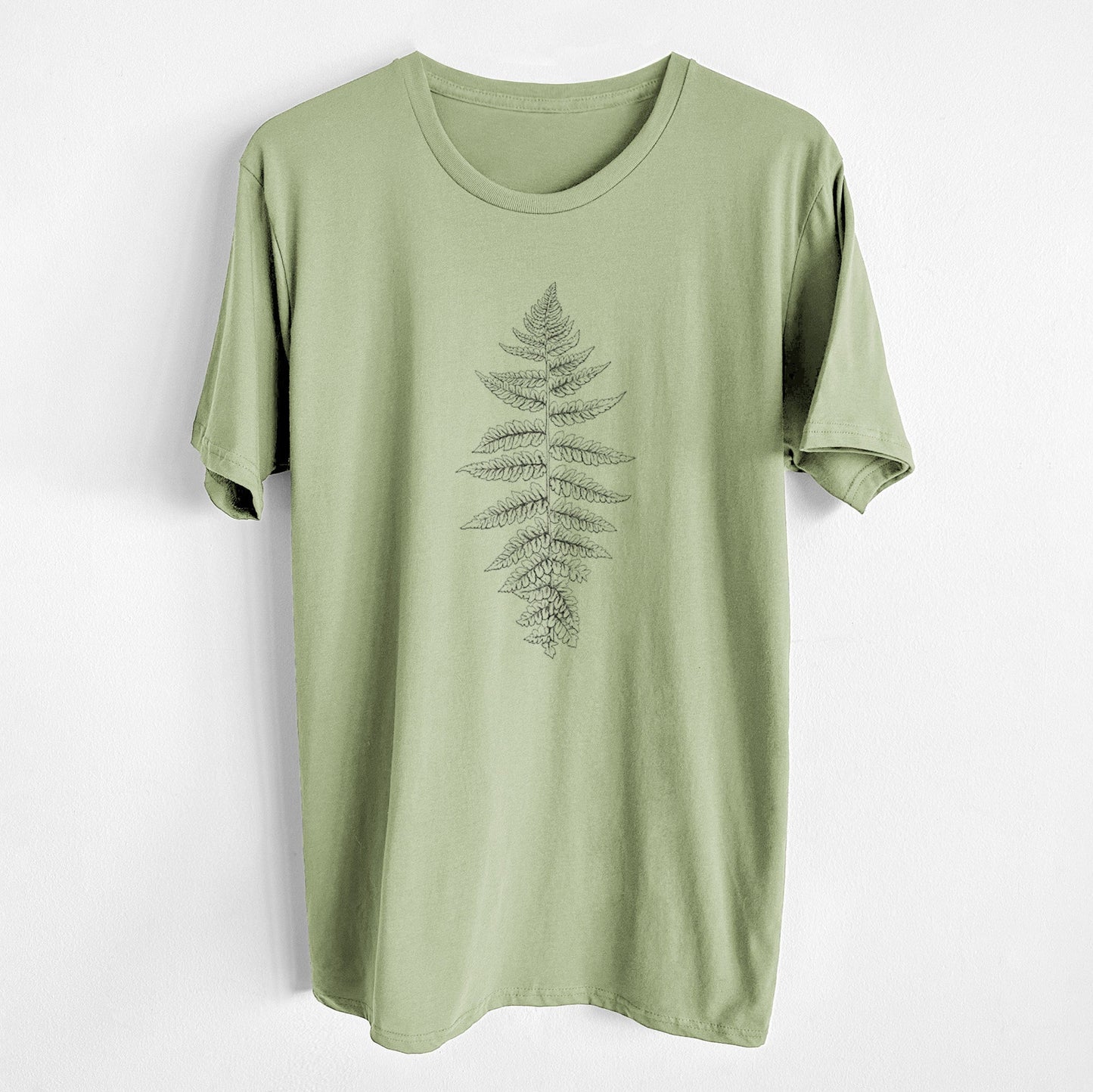 Athyrium filix femina - Lady Fern - Unisex Crewneck - Made in USA - 100% Organic Cotton