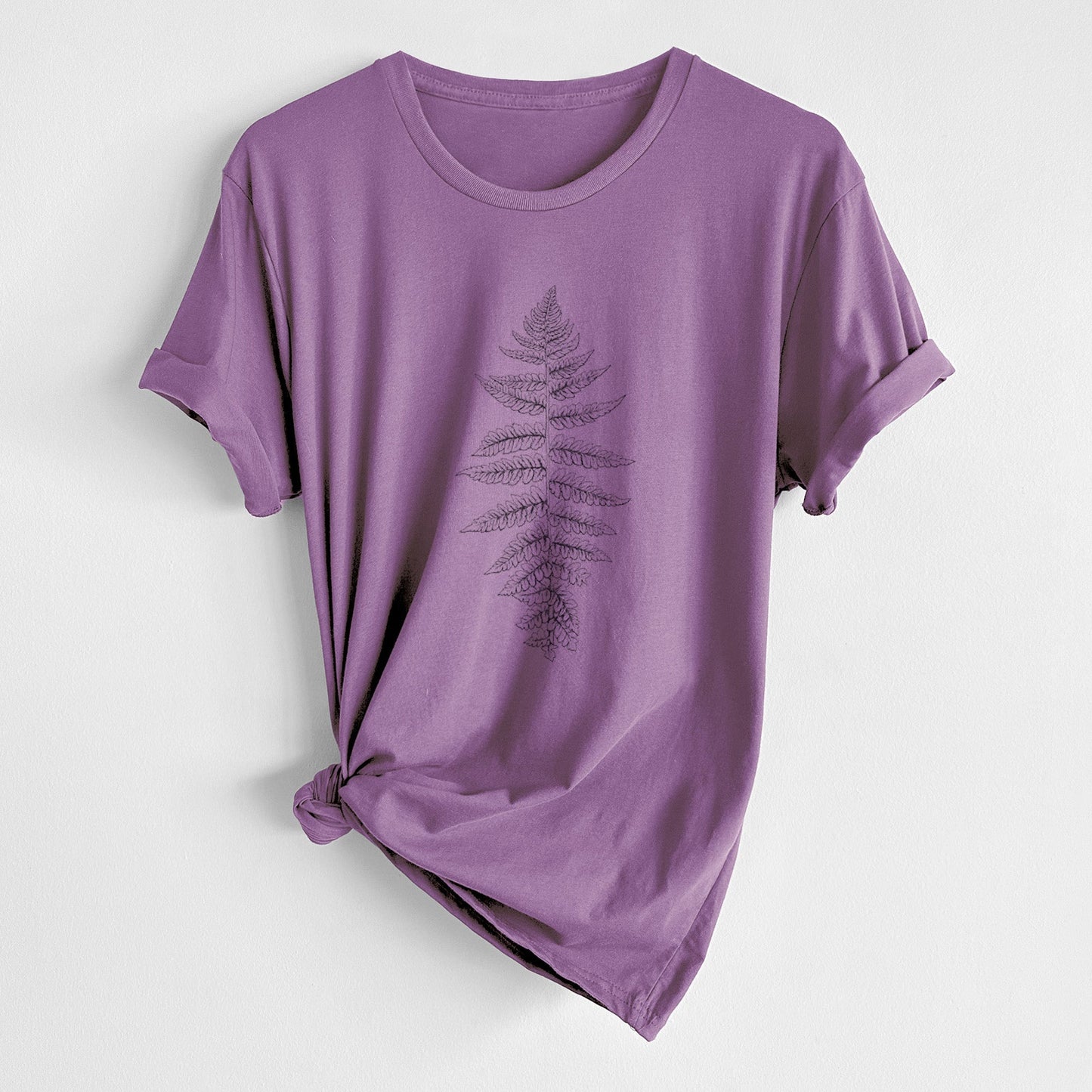 Athyrium filix femina - Lady Fern - Unisex Crewneck - Made in USA - 100% Organic Cotton