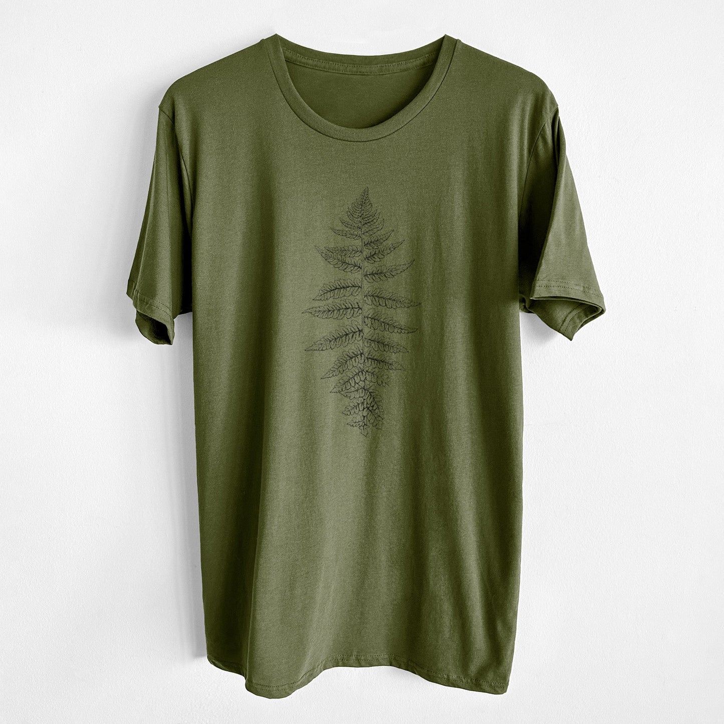 Athyrium filix femina - Lady Fern - Unisex Crewneck - Made in USA - 100% Organic Cotton