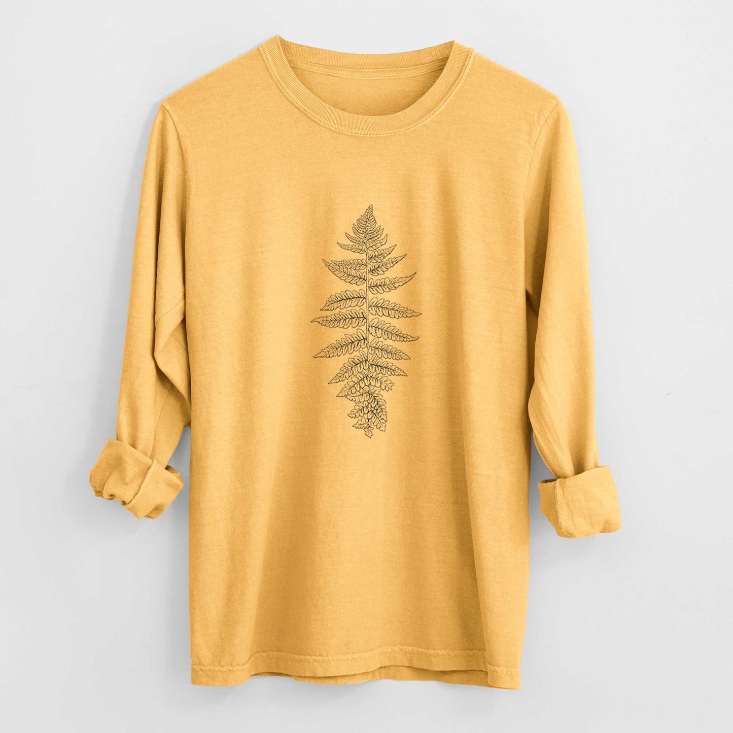 Athyrium filix femina - Lady Fern - Heavyweight 100% Cotton Long Sleeve