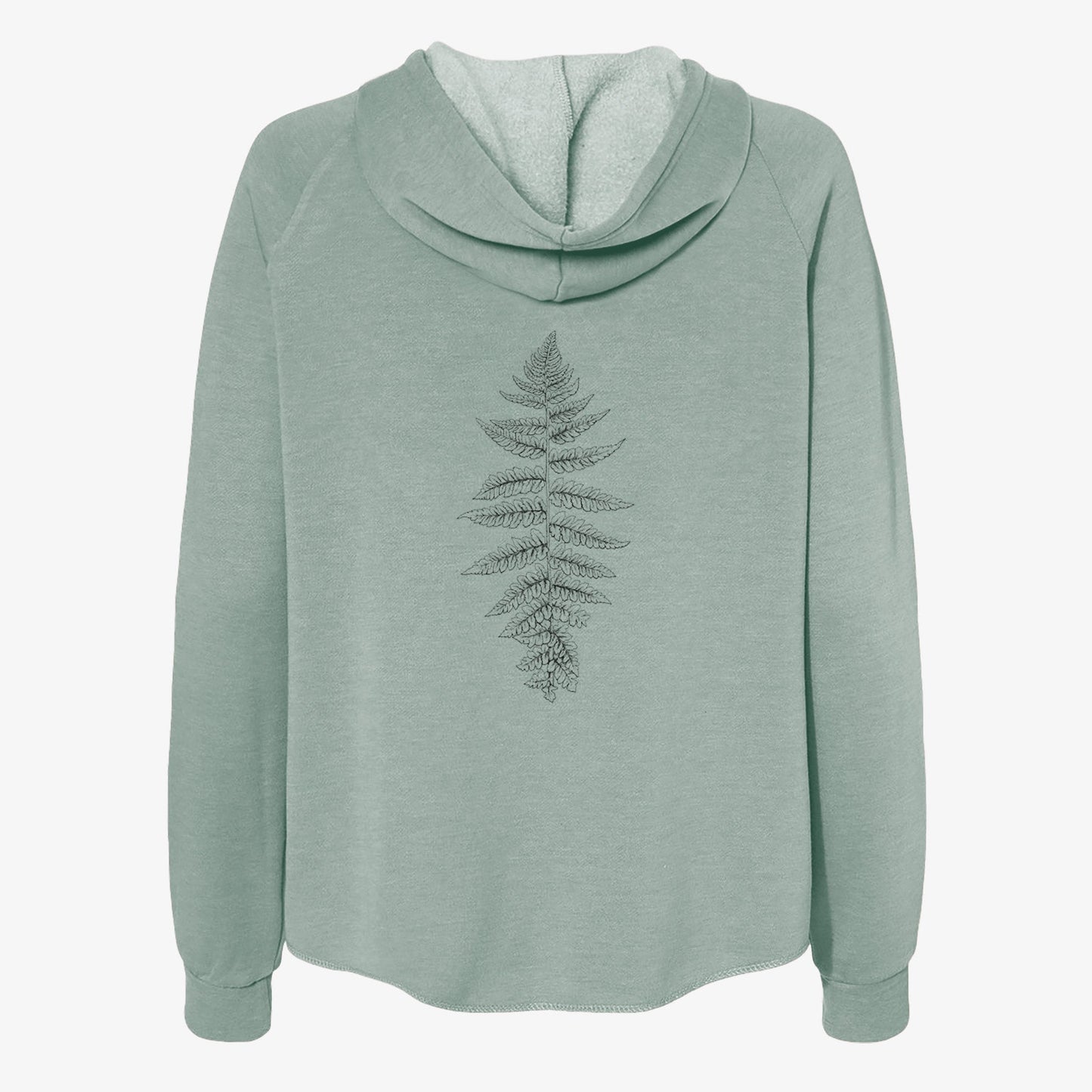 Athyrium filix femina - Lady Fern - Women's Cali Wave Zip-Up Sweatshirt