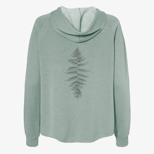 Athyrium filix femina - Lady Fern - Women's Cali Wave Zip-Up Sweatshirt