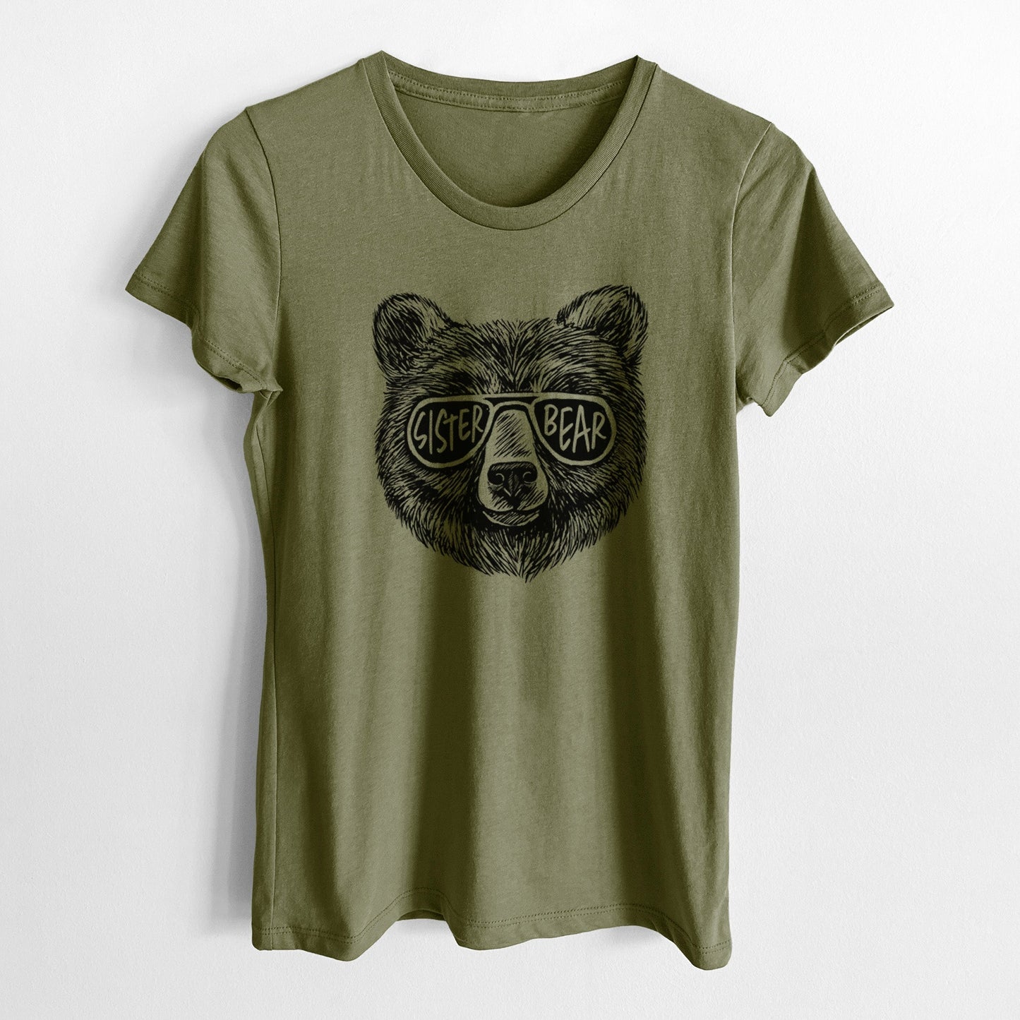 Sister Bear - Women's Crewneck - Made in USA - 100% Organic Cotton