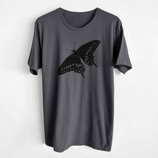 Black Swallowtail Butterfly - Papilio polyxenes - Unisex Crewneck - Made in USA - 100% Organic Cotton
