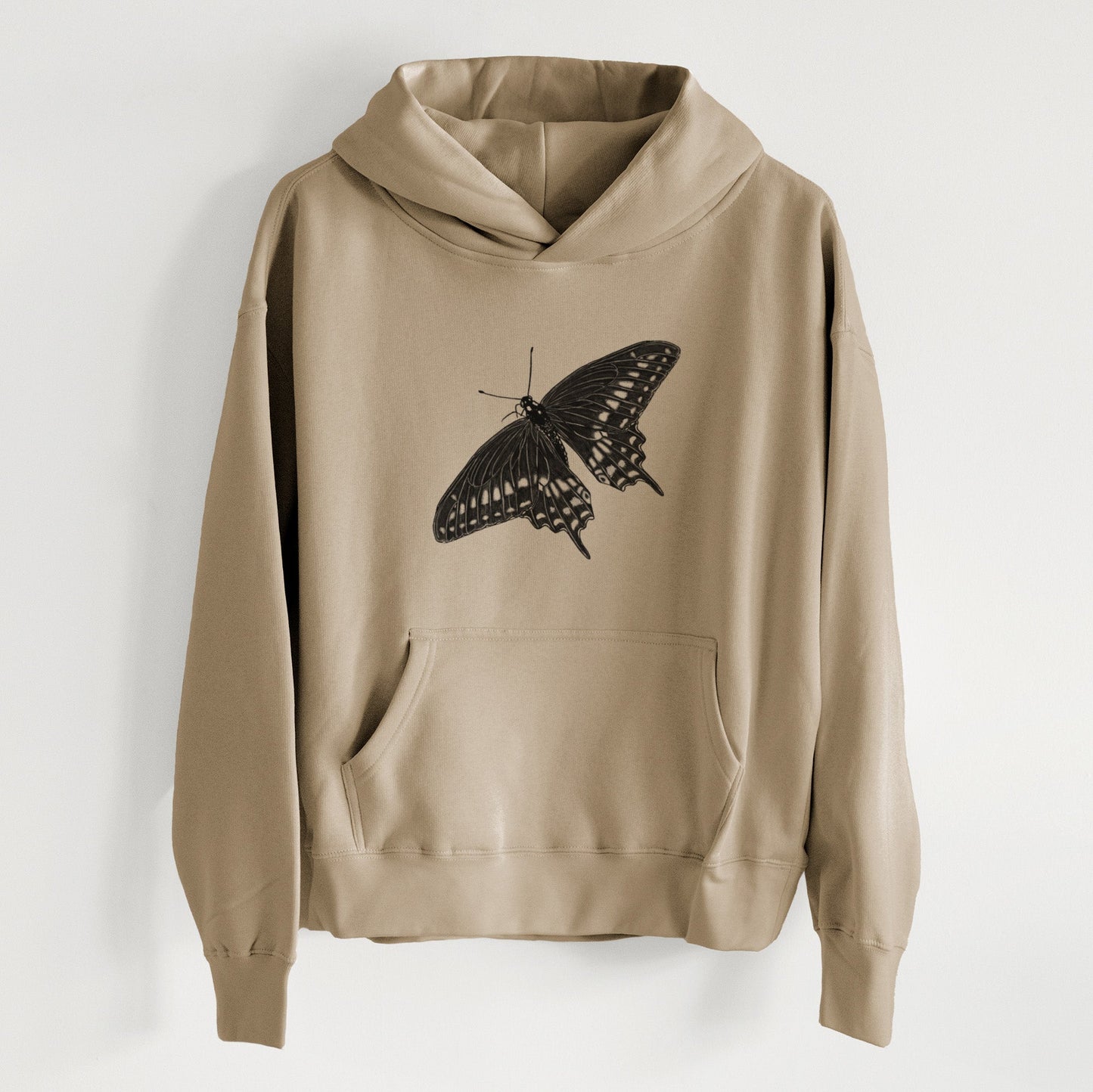 Black Swallowtail Butterfly - Papilio polyxenes - Women's Heavyweight Relaxed Hoodie