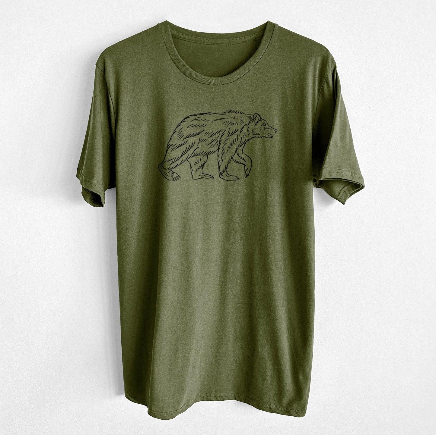 Brown Bear - Unisex Crewneck - Made in USA - 100% Organic Cotton