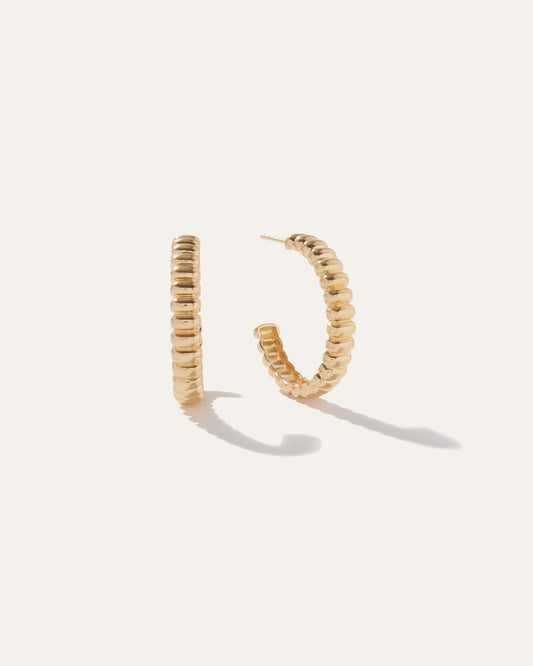 Bubble Ridge Half Hoops
