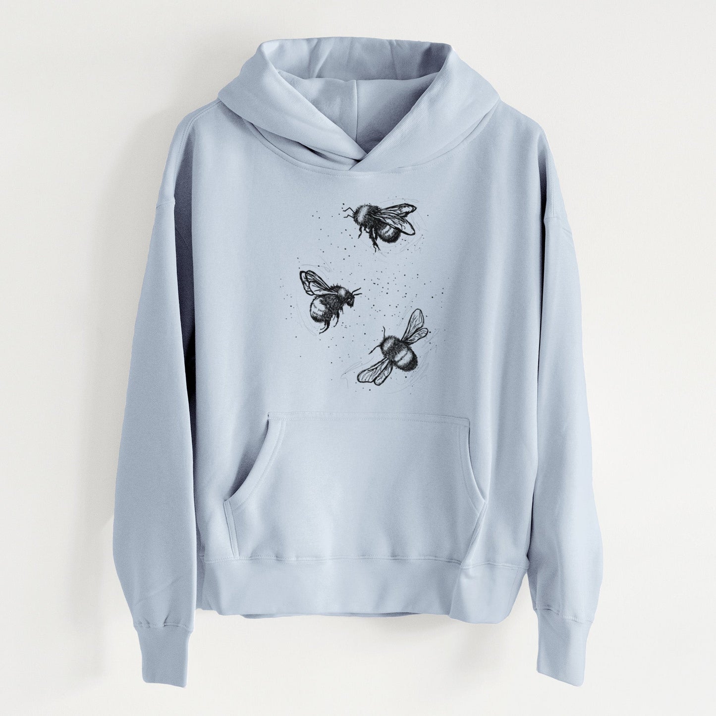 American Bumblebee Trio - Bombus Pensylvanicus - Women's Heavyweight Relaxed Hoodie