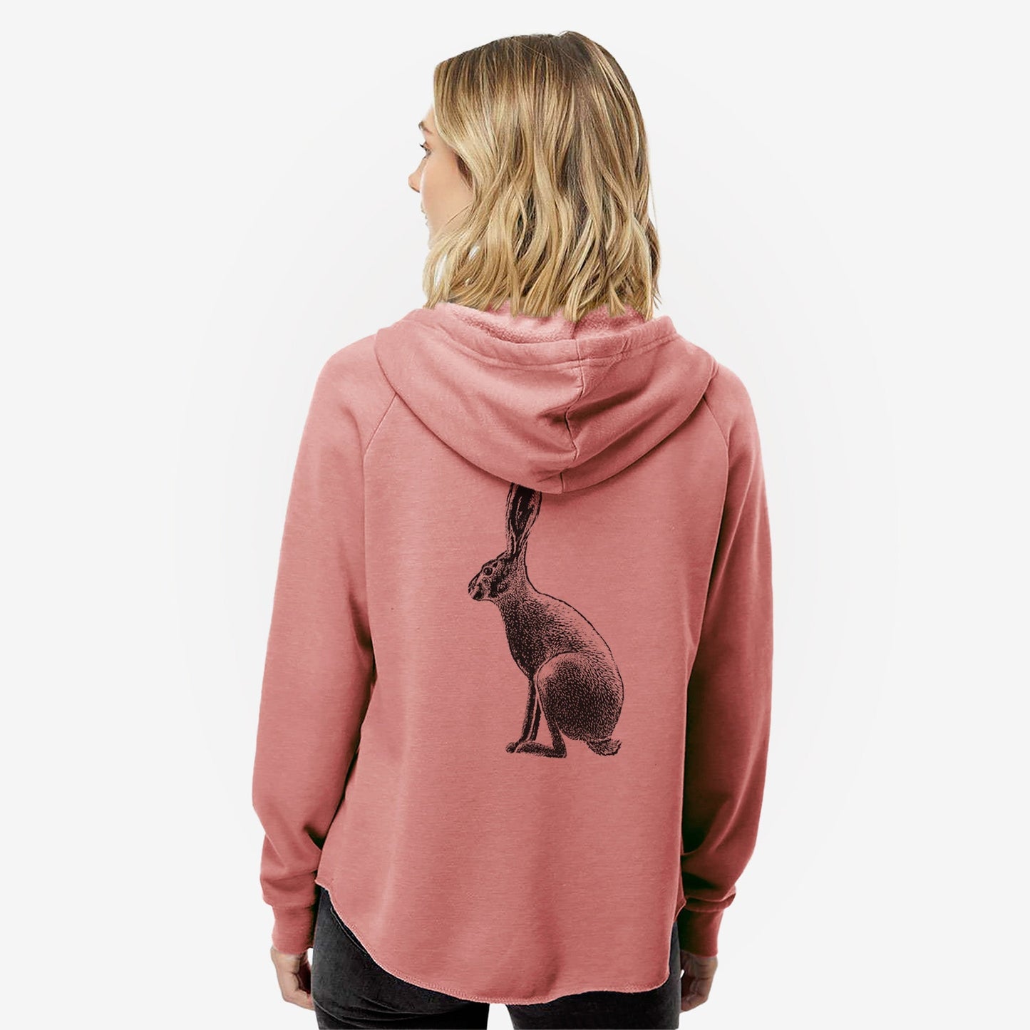 Wild California Hare - Black-tailed Jackrabbit - Women's Cali Wave Zip-Up Sweatshirt