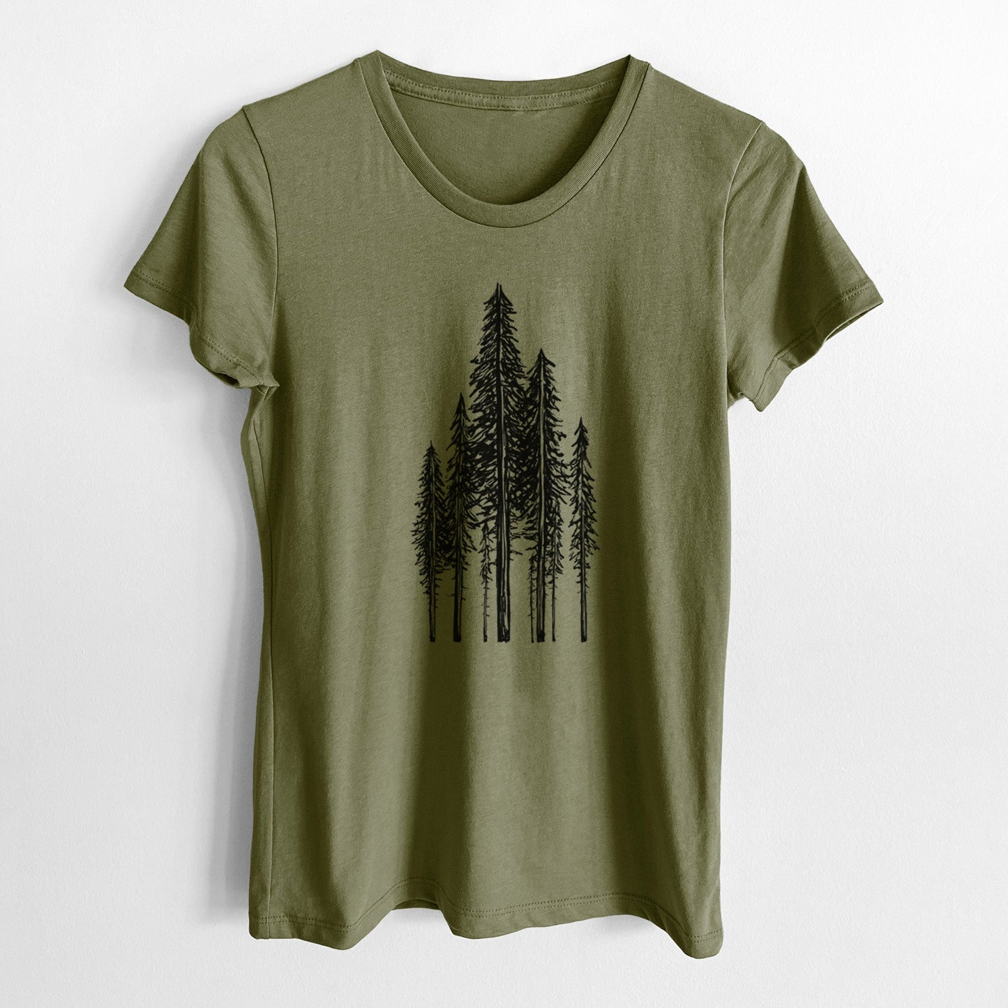 Coastal Redwoods - Women's Crewneck - Made in USA - 100% Organic Cotton